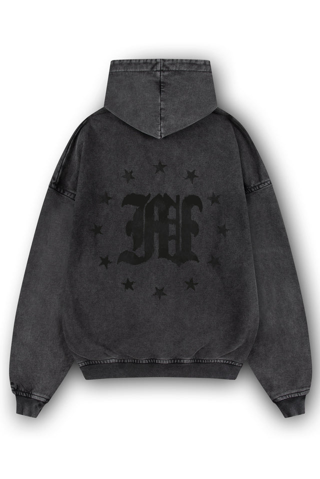 REPUBLIC BLACK WASHED HOODIE