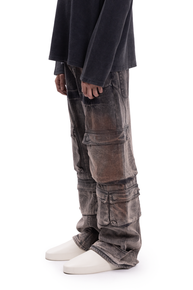 BOOTCUT CARGO GRADIENT RETRO BROWN