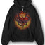 SACRED HEART BLACK FRONTZIP