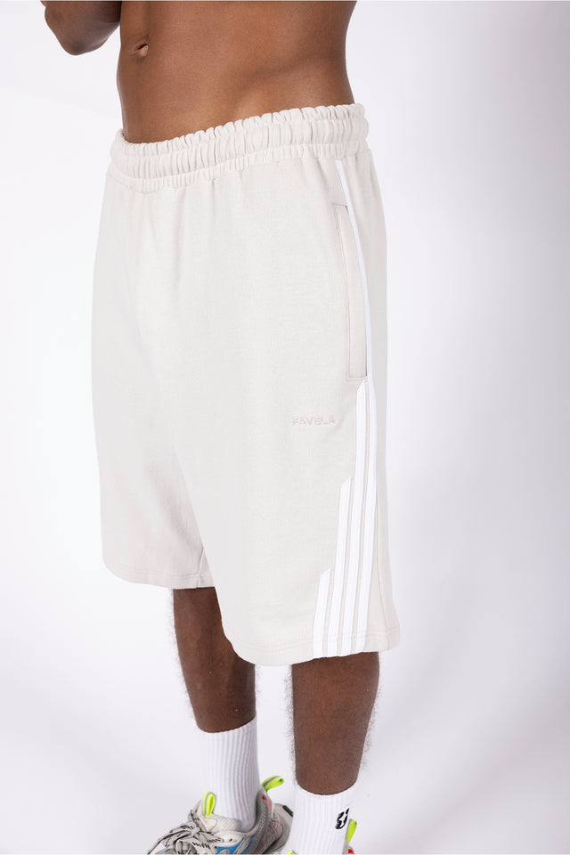 4 STRIPE GLACIER GREY SHORTS