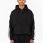 4 STRIPE BLACK FRONTZIP