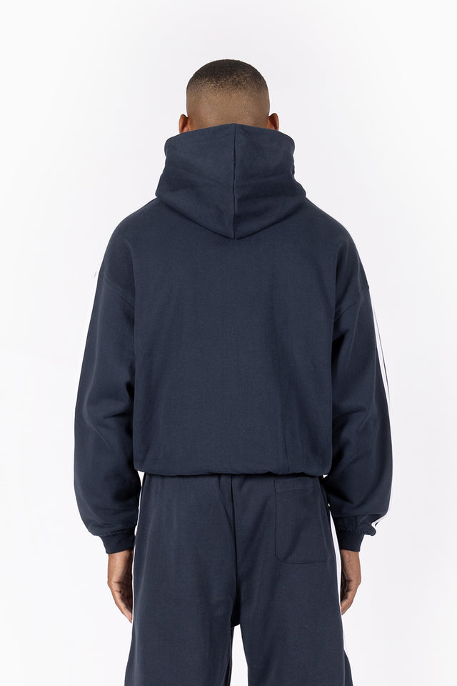 4 STRIPE NAVY CARBON FRONTZIP