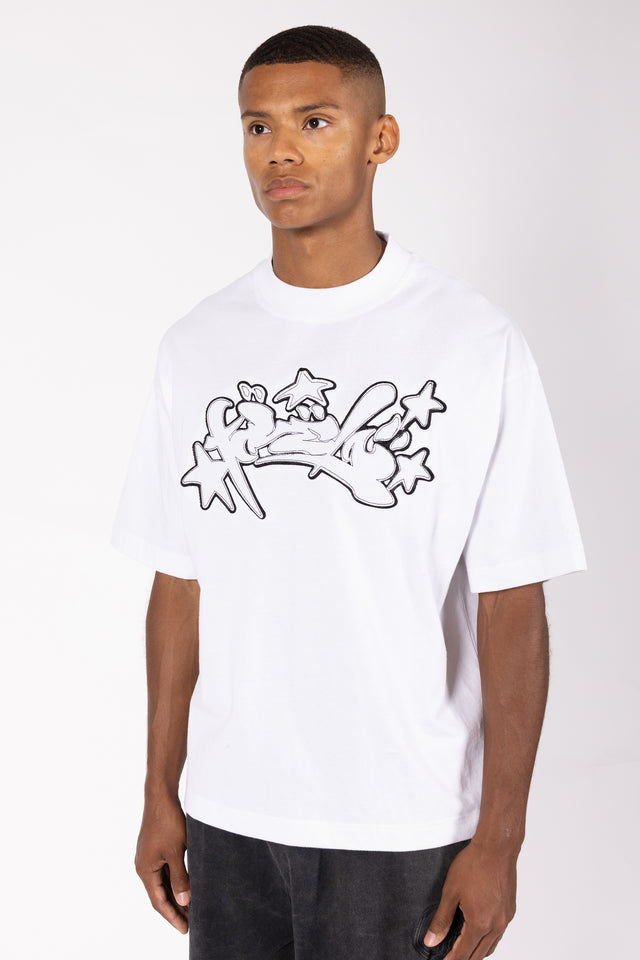 RUNSTITCH WHITE T-SHIRT