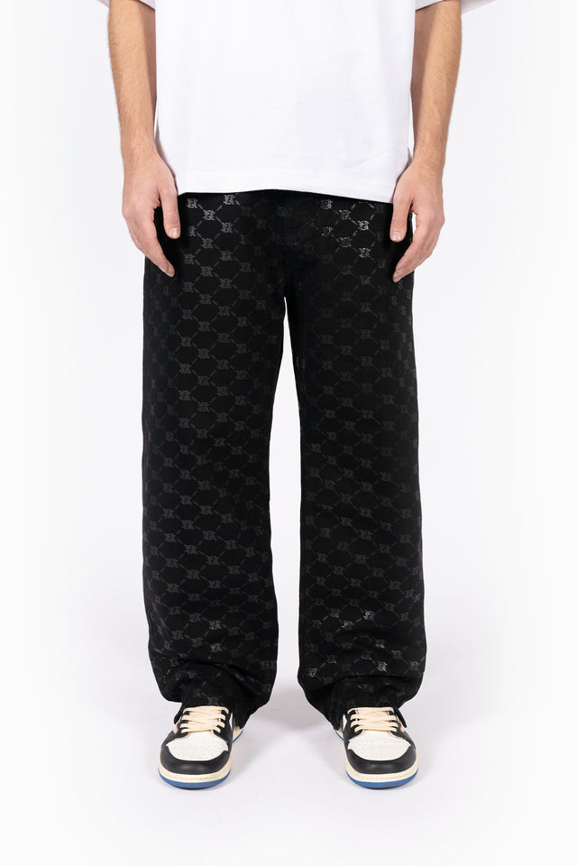 MONOGRAM BLACK DENIM