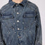 HEAVY CUTLINE BLUE WAVE WASHED DENIM JACKET [PRE ORDER]