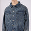 HEAVY CUTLINE BLUE WAVE WASHED DENIM JACKET [PRE ORDER]