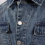 HEAVY CUTLINE BLUE WAVE WASHED DENIM JACKET [PRE ORDER]