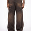 HEAVY BAGGY REGULAR BROWN DENIM