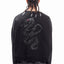 CHROME TRIBAL SNAKE BLACK BOXY CREWNECK