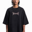 SOULLESS DISTRESSED BLACK BOXY T-SHIRT