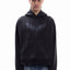 SPIKY DEATH METAL BLACK WASHED BOXY HOODIE