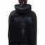 SPIKY DEATH METAL BLACK BOXY FRONTZIP