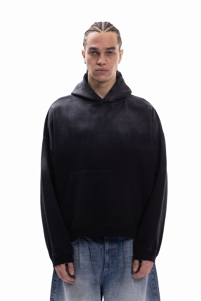 BLACK SUN DRIED BOXY HOODIE