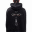 CHROME TRIBAL CROSS BLACK BOXY FRONTZIP