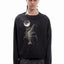 TRIBAL MOON GIRL BLACK BOXY CREWNECK