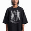 UNCLEAR VISION BLACK DISTRESSED T-SHIRT