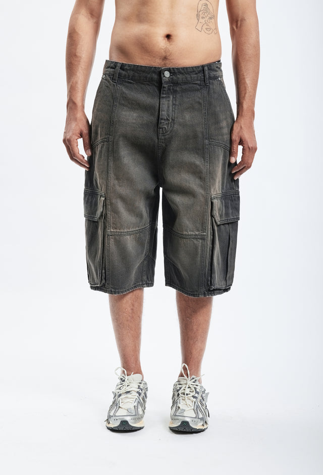 STRIPES GRAY/BLACK SHORTS