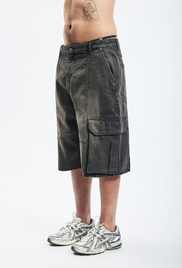 STRIPES GRAY/BLACK SHORTS