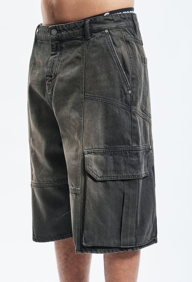 STRIPES GRAY/BLACK SHORTS