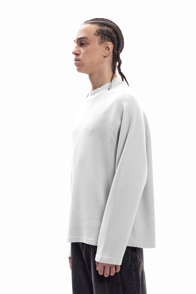 WAFFLE LONGSLEEVE VINTAGE WHITE