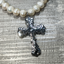 FRESH WATER PEARL CROSS CHAIN