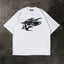 White overzised T-Shirt with an black Abstrakt Logo