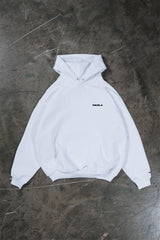 DESIGN DEPARTMENT WHITE SNAP BUTTON HOODIE