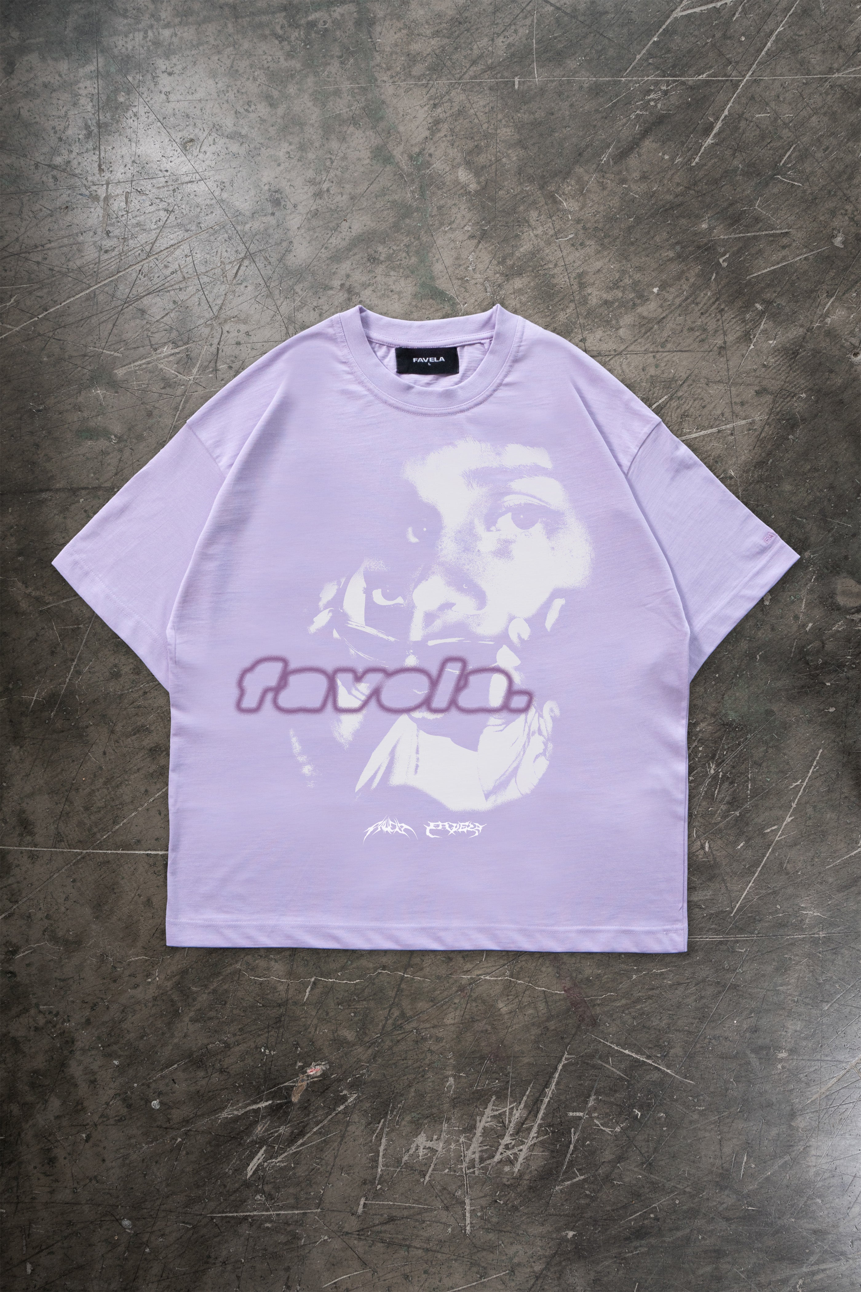 FACE TO FACE PASTEL LILAC T-SHIRT