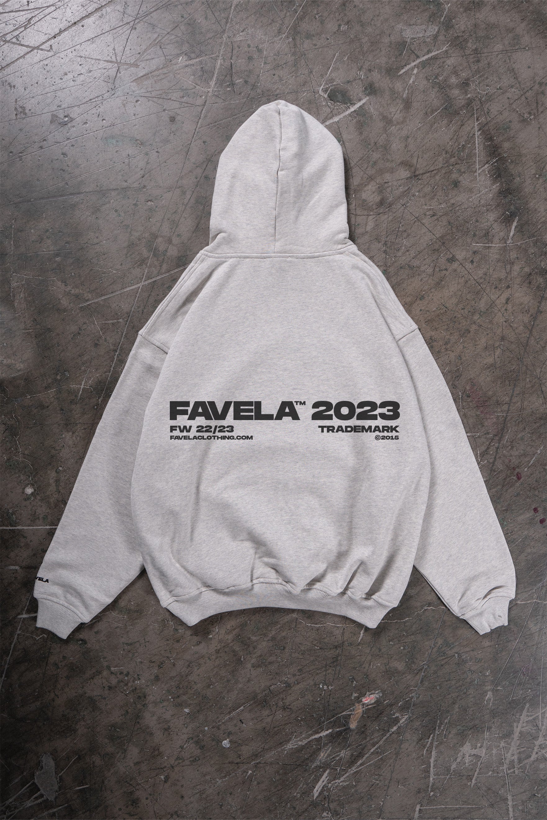 Favela Clothing 2023 - Grey Hoodie