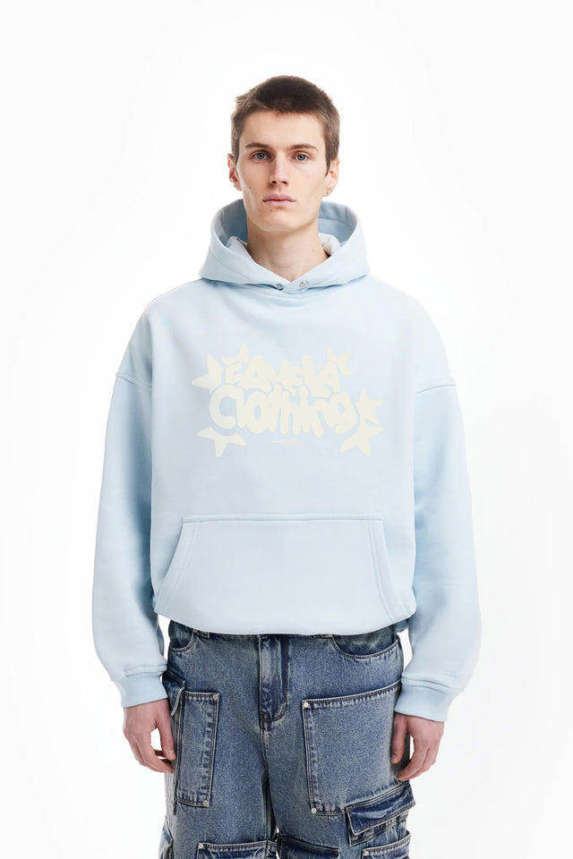 ROUNDED ICE WATER SNAP BUTTON HOODIE