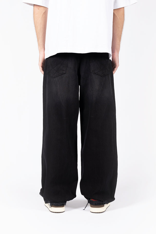 HEAVY BAGGY REGULAR VINTAGE BLACK DENIM