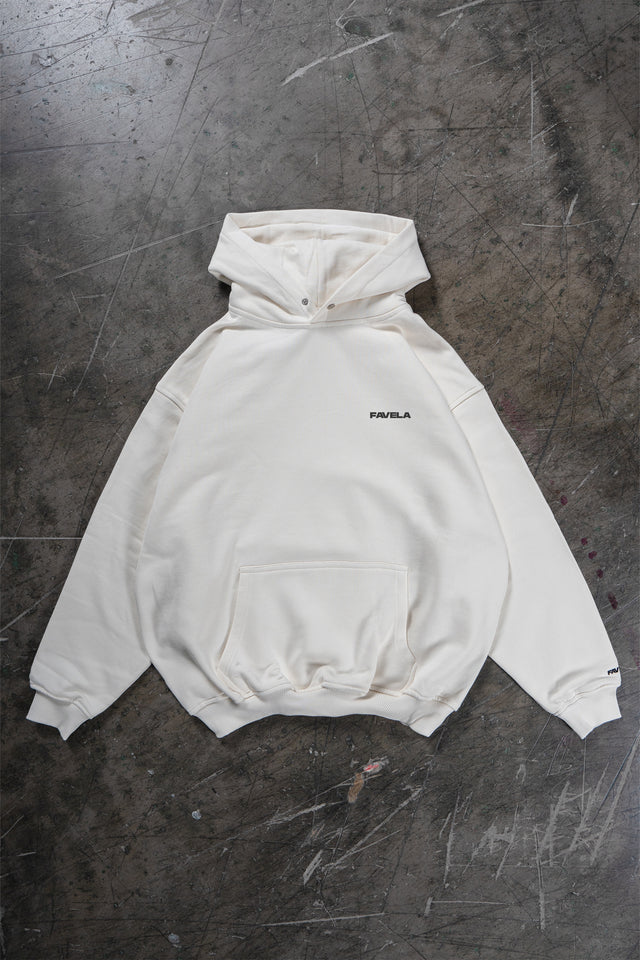 Front view of Vanilla Off White Hoodie 