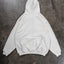 Off White Zip Hoodie with Print