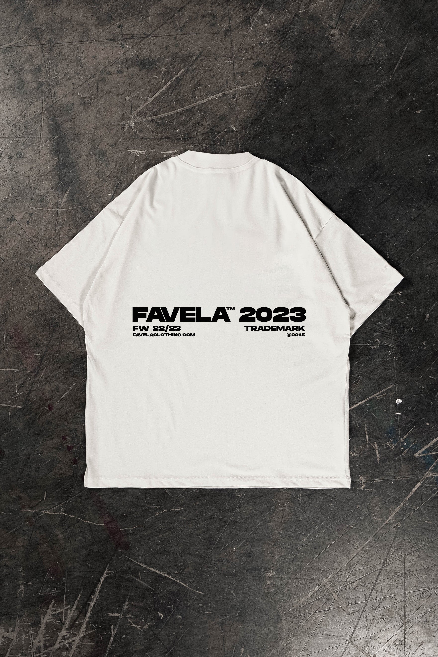 T-Shirt in the colour Vanilla. Streetwear T-Shirt made out of 100% Cotton by Favela Clothing. New 2023 Collection.