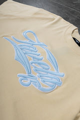 NEW 3D COLLEGE CREME T-SHIRT