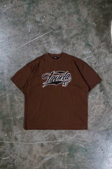 NEW 3D COLLEGE COFFEE BROWN T-SHIRT