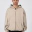 TAUPE FRONT ZIP 