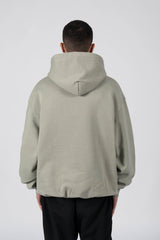 FAVELA UNIVERSITY DRIED GREEN SNAP BUTTON HOODIE