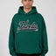 Forest Green Snap Button Hoodie with 3D SIgnature Logo 