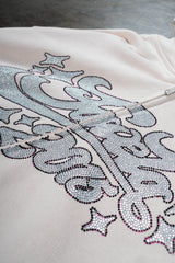 RHINESTONE 2015 OATMEAL FRONTZIP