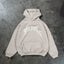 AVES RHINESTONE TAUPE SNAP BUTTON HOODIE