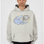HARSH WEATHER LIGHT GRAY SNAP BUTTON HOODIE