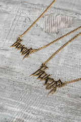 GOLD SMALL BOLT CHAIN