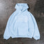 NEW 3D COLLEGE BABYBLUE SNAP BUTTON HOODIE