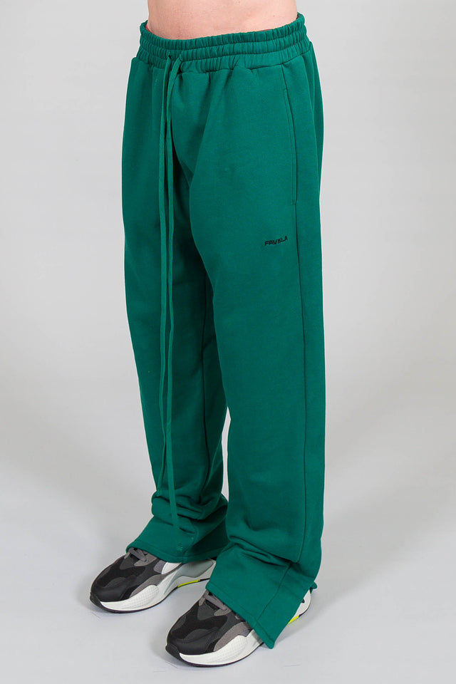 FOREST GREEN FLAP JOGGERS