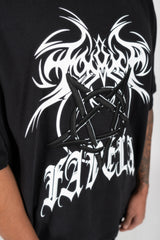HEAVY TRIBAL BLACK T-SHIRT