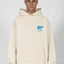 FLAMED HEART VANILLA / OFF WHITE SNAP BUTTON HOODIE