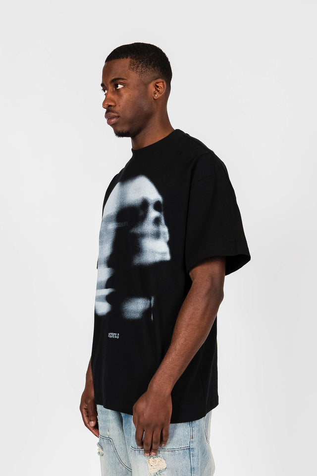 FADED FACE BLACK T-SHIRT
