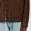 BROWN PUNCHED F CANVAS JACKET