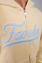 Favela Zip Hoodies are made out of 100% Cotton with crazy details